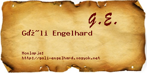 Gáli Engelhard névjegykártya